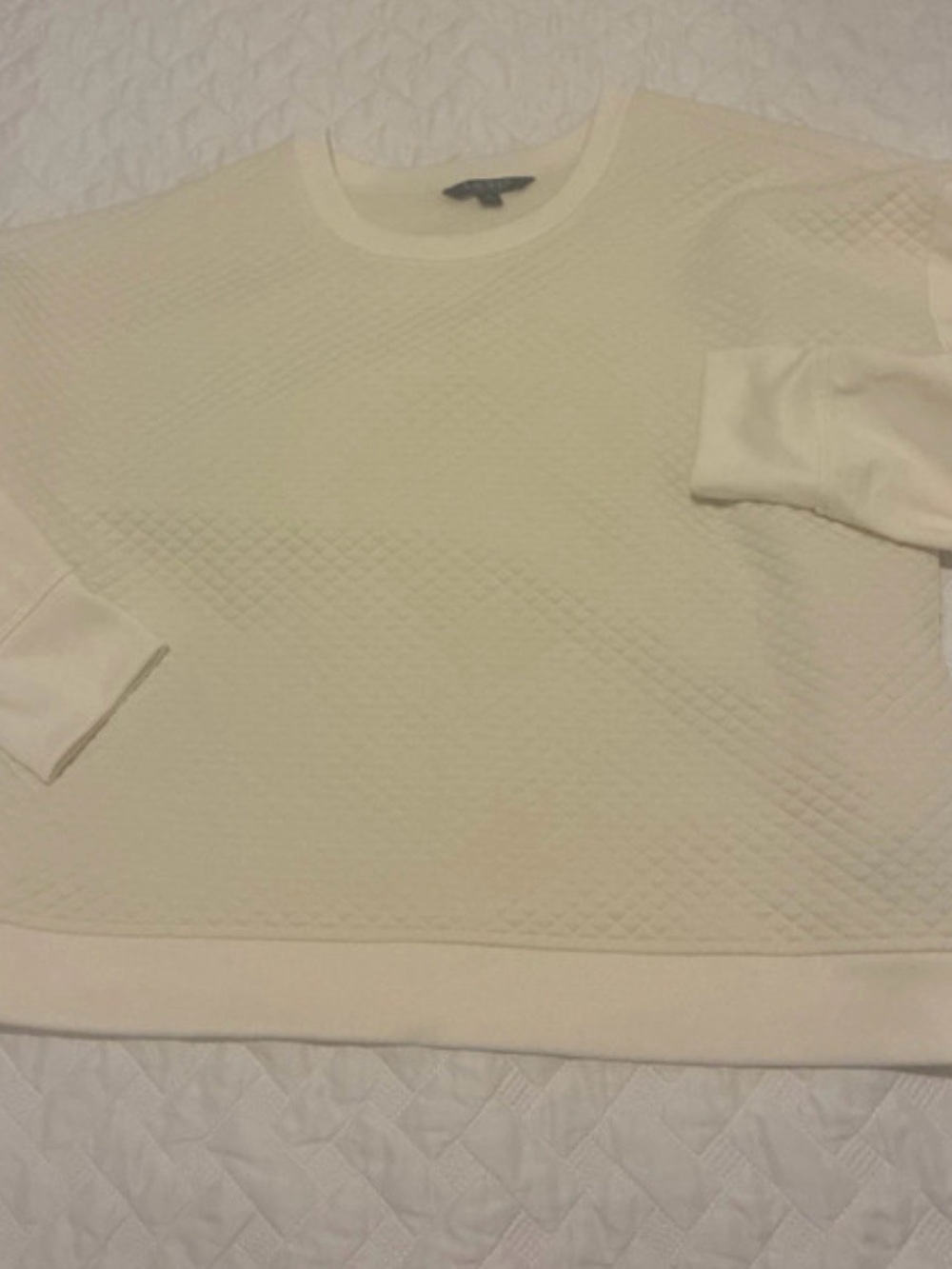Lauren Ralph Lauren Cream Quilted Pullover